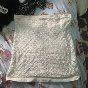 White free people honeycomb tube top