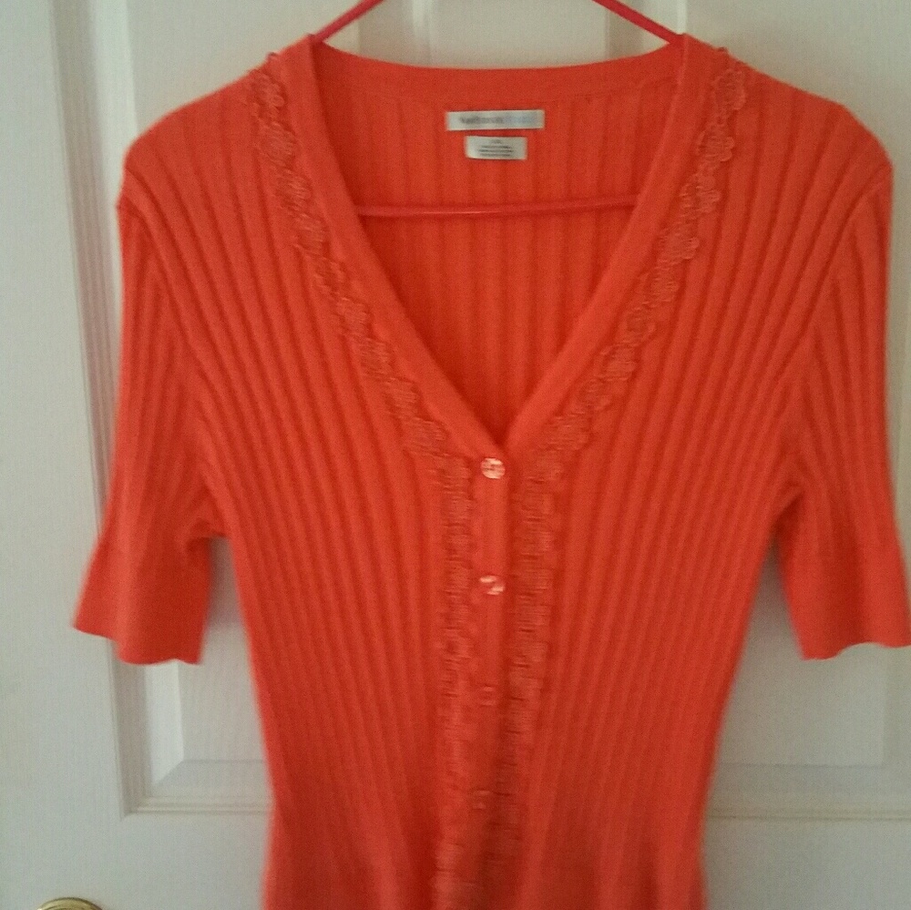 Short sleeve dress sweater