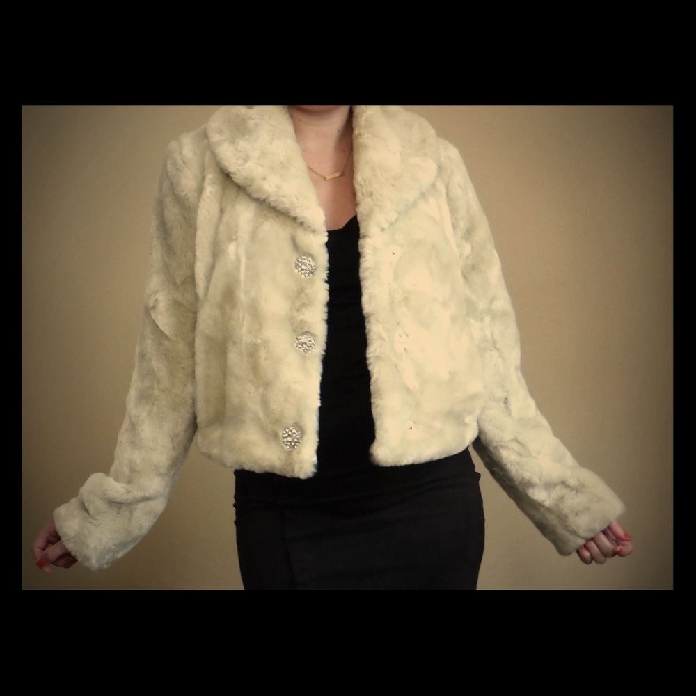 Faux fur jacket