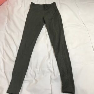 Athleta HighWaist Serpent Green Chaturanga Tights