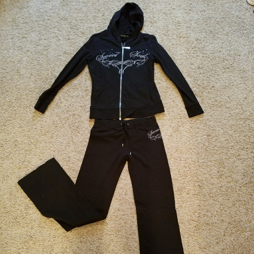 2 piece set,7 Seven light weight jacket and pants