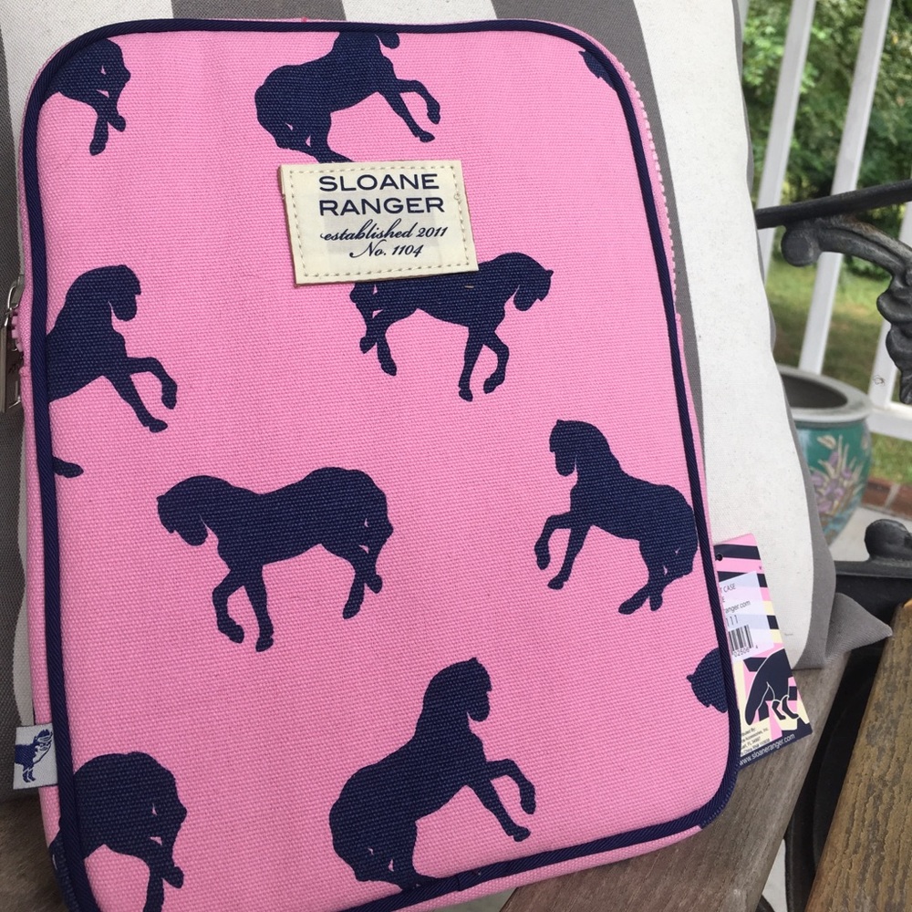 Sloane Ranger Tablet Case Horse Print