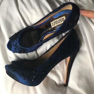 Badgley Mischka Peeptoe Stilettos