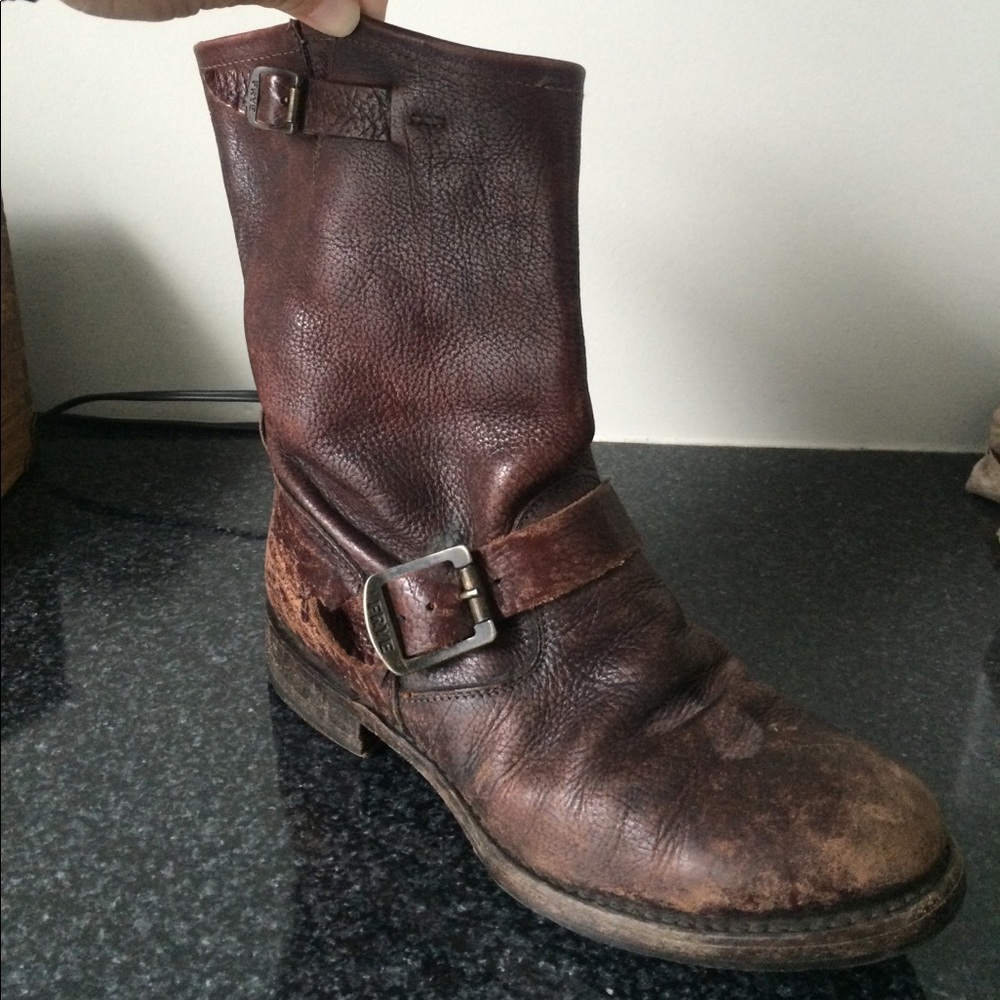 Frye biker boots size 7