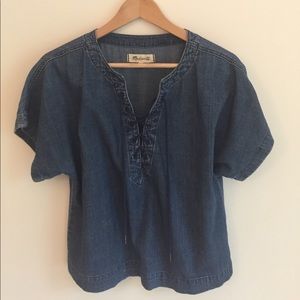 Madewell denim short-top