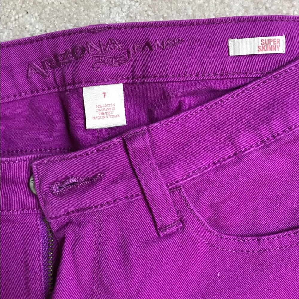 Purple Arizona Jean Co Skinny Jeans