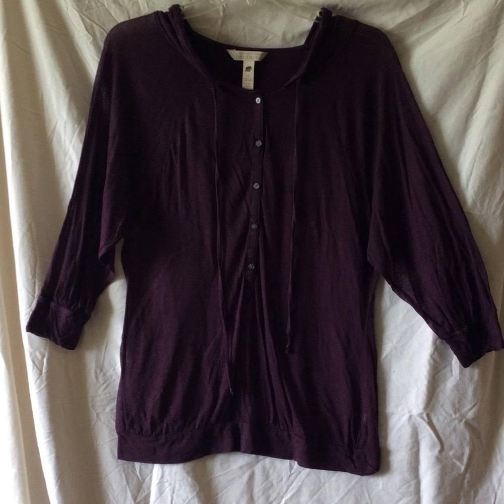 Banana Republic Heritage Plum Top w/ Hood