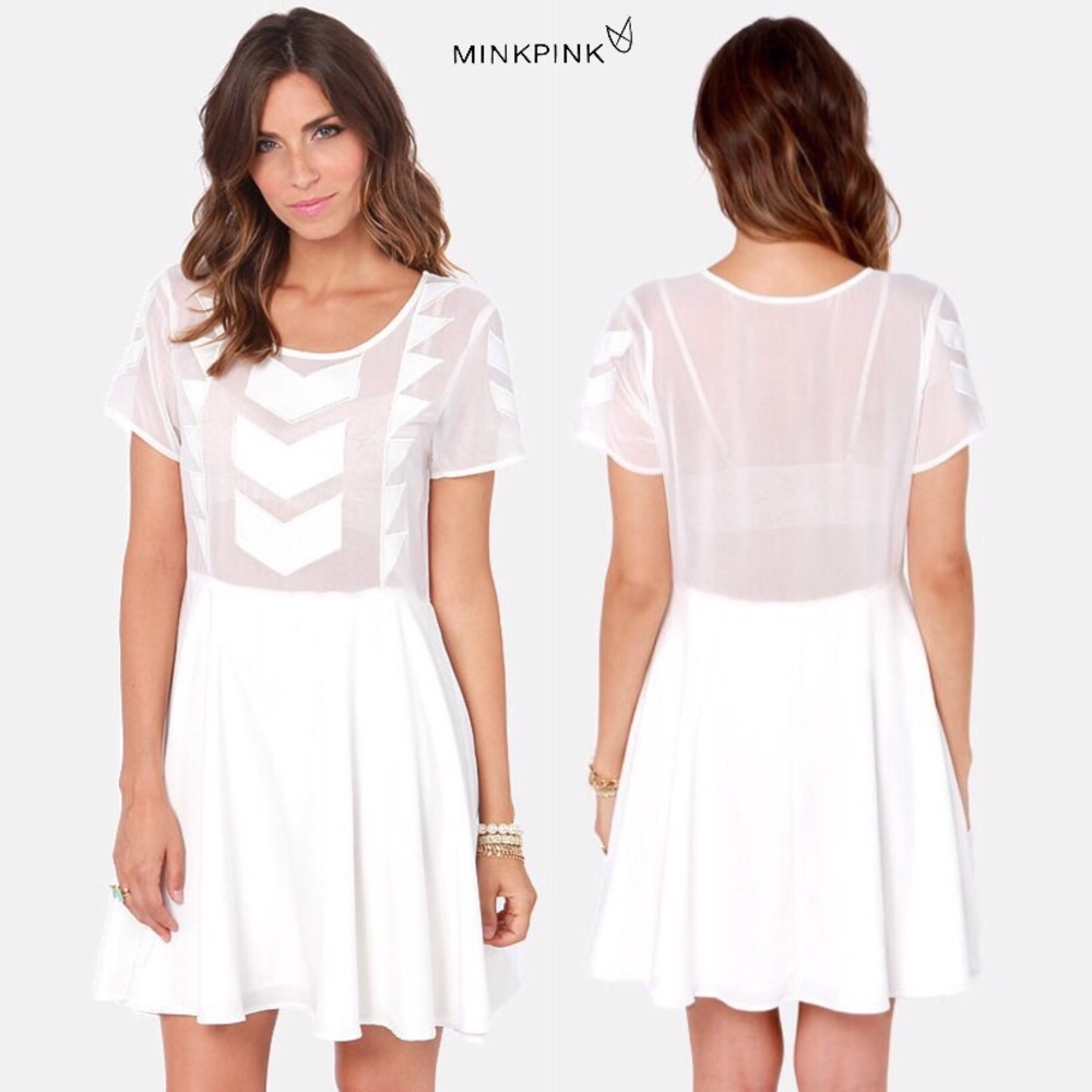 ⚡️MINKPINK Zepher Ivory Dress