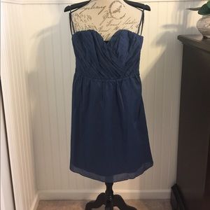 Express Navy blue removable straps summer dress