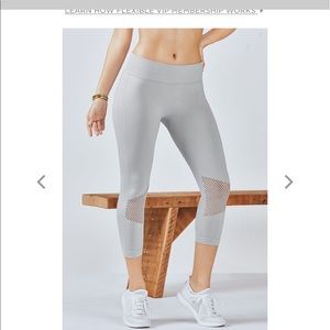 Fabletics yoga pants with mesh knees NWT