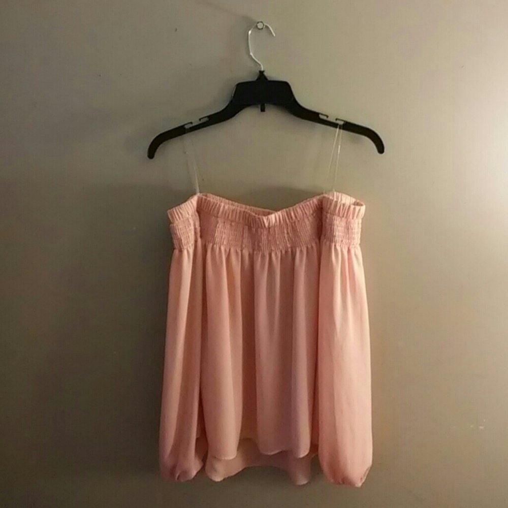 Soft pink blouse