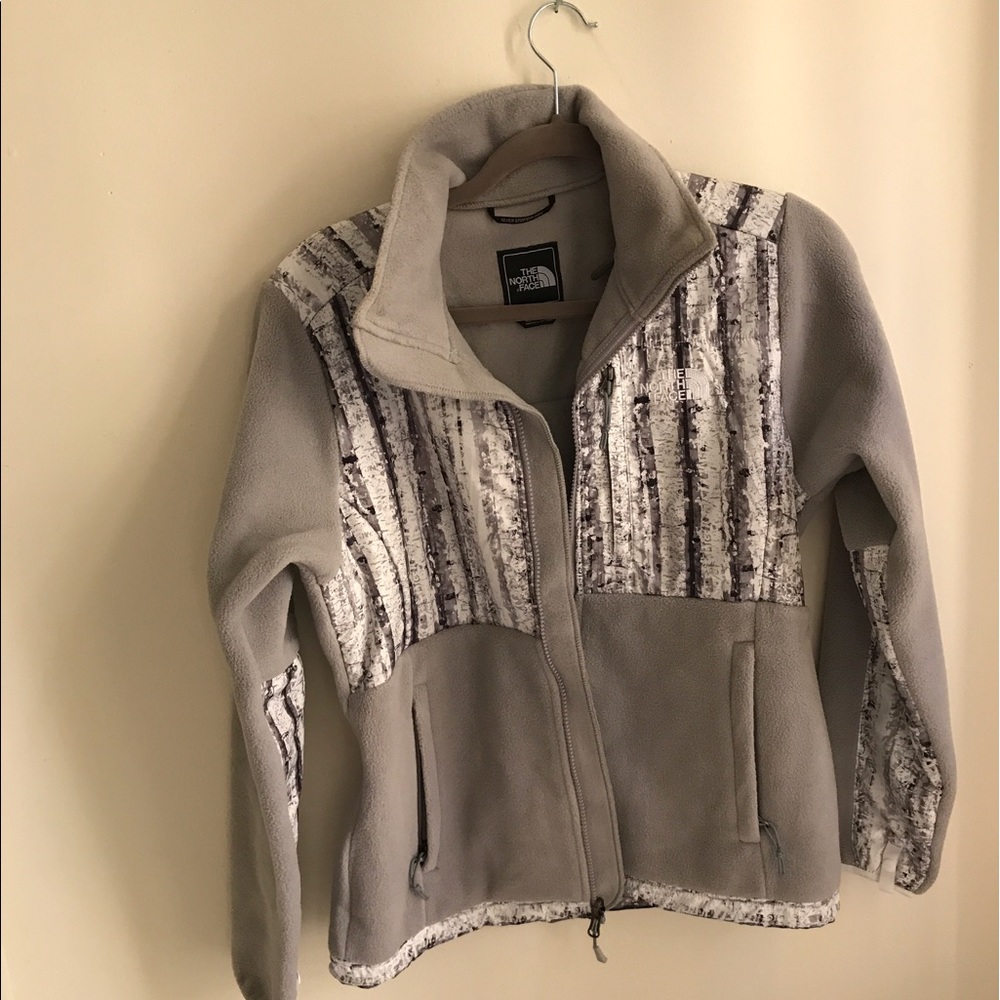 North Face fleece lined zip up sz Small