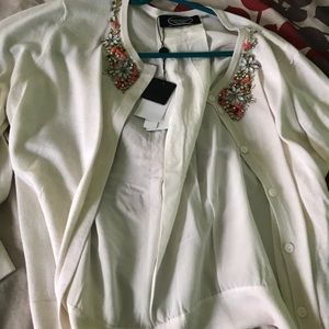 Magaschoni White cardigan