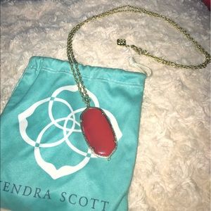 Red Kendra Scott necklace