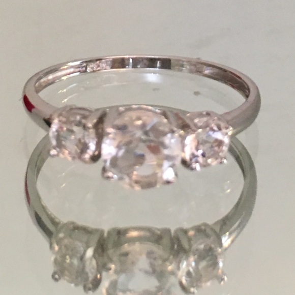 Luxury Collection Sterling Silver White Topaz Ring - Picture 6 of 8