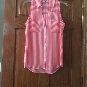 Neon stripped Express shirt