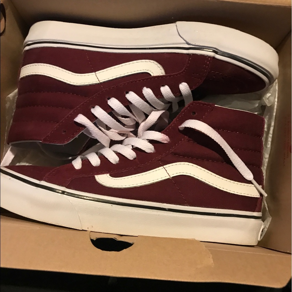 Maroon vans high top