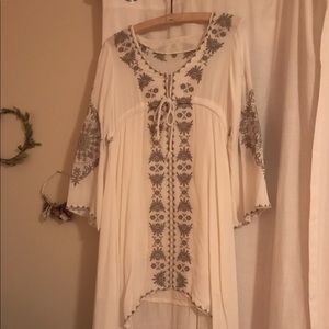 Beautiful embroidered peasant dress