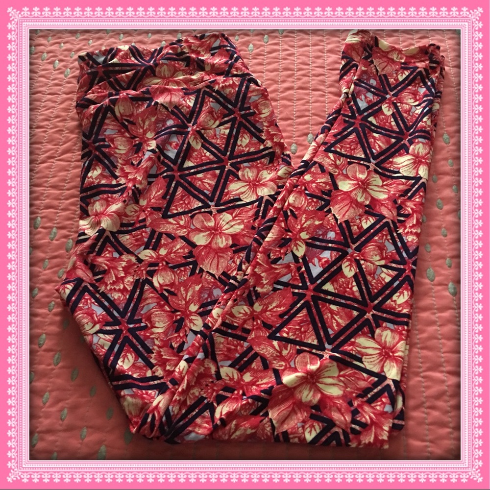 LuLaRoe TC leggings floral Unicorn 🦄 NWOT