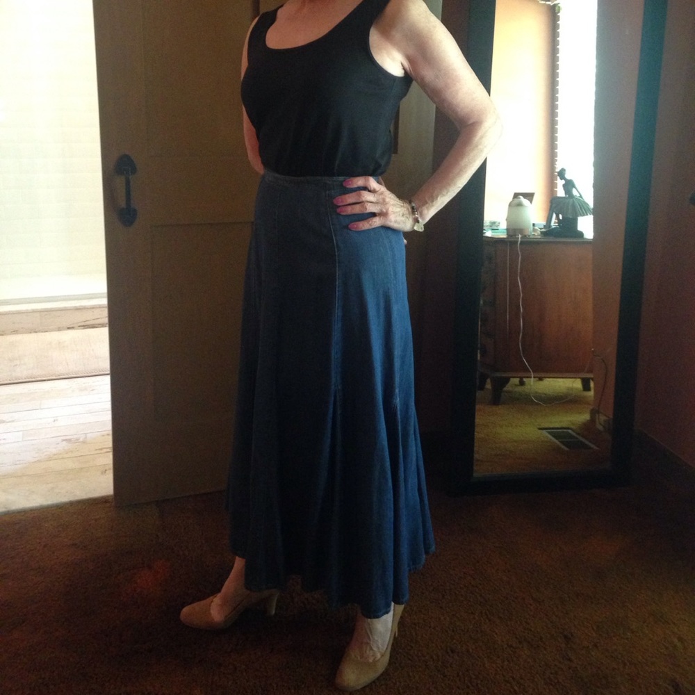 Coldwater Creek denim skirt