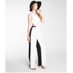 Two-Toned Black/White Jumpsuit
