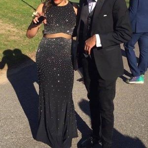 EXCAPE Sparkly Prom Dress