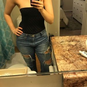 Free people black tube top