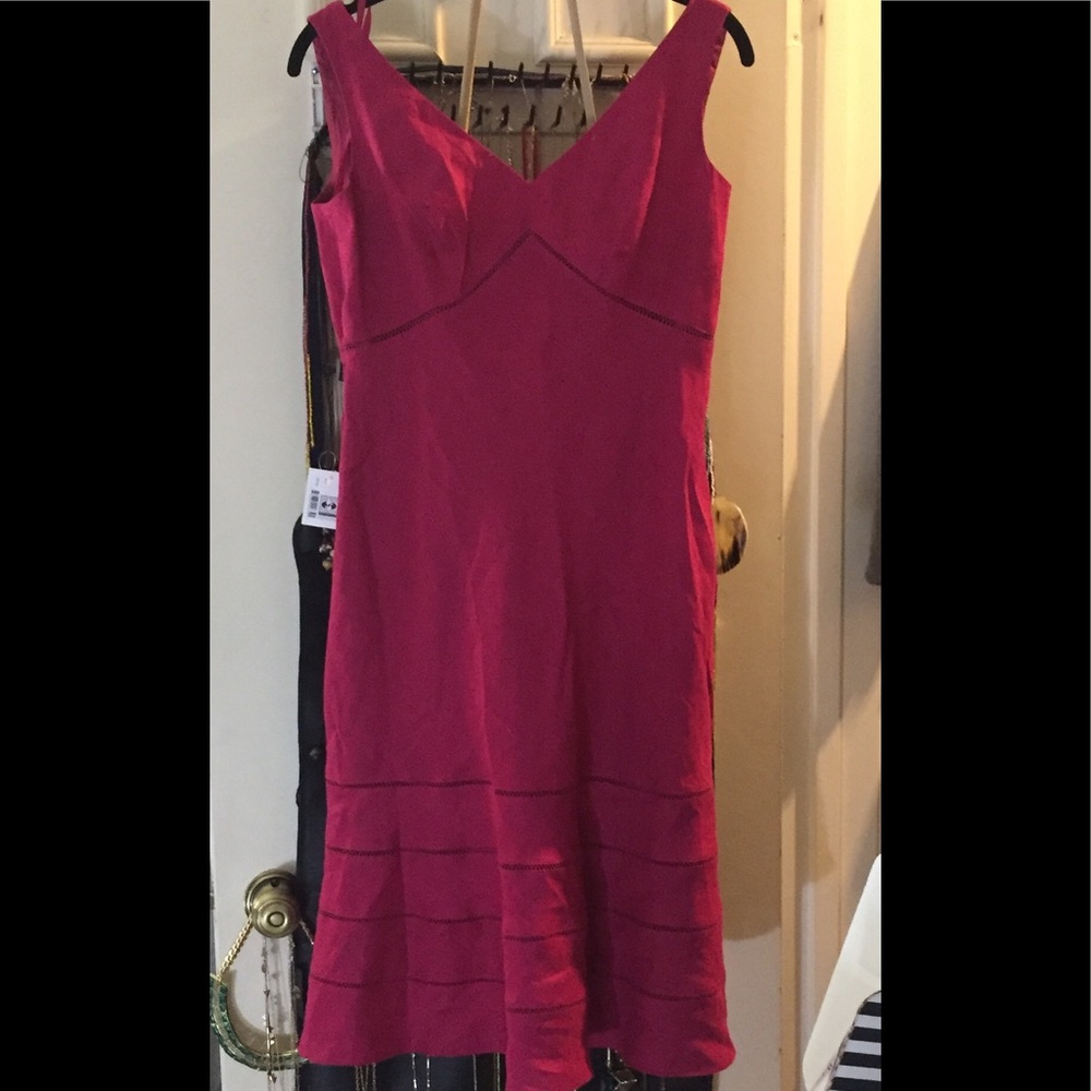 Ann Taylor Pink Fuchsia Sun Dress XS NWT