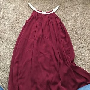 Maroon & Gold dress