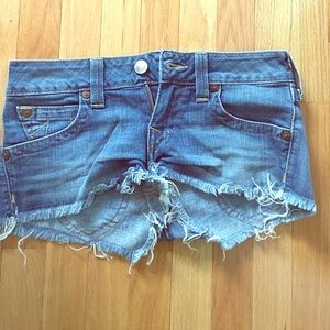 True Religion cut off shorts