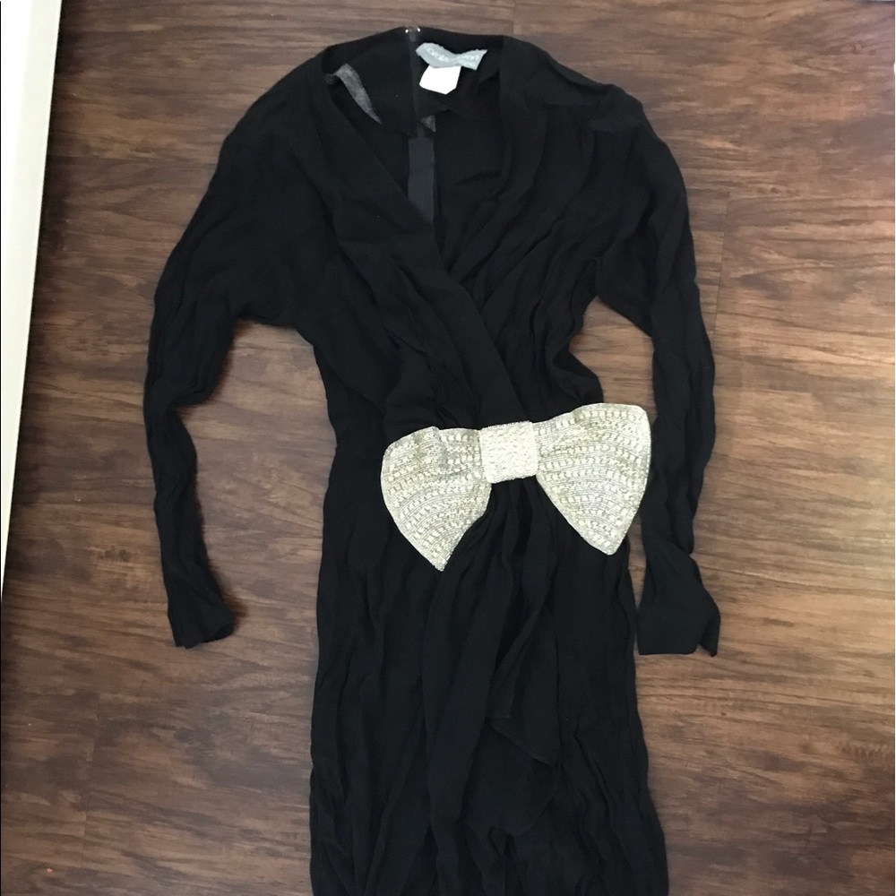 Black bow dress