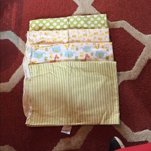 4 receiving blankets.