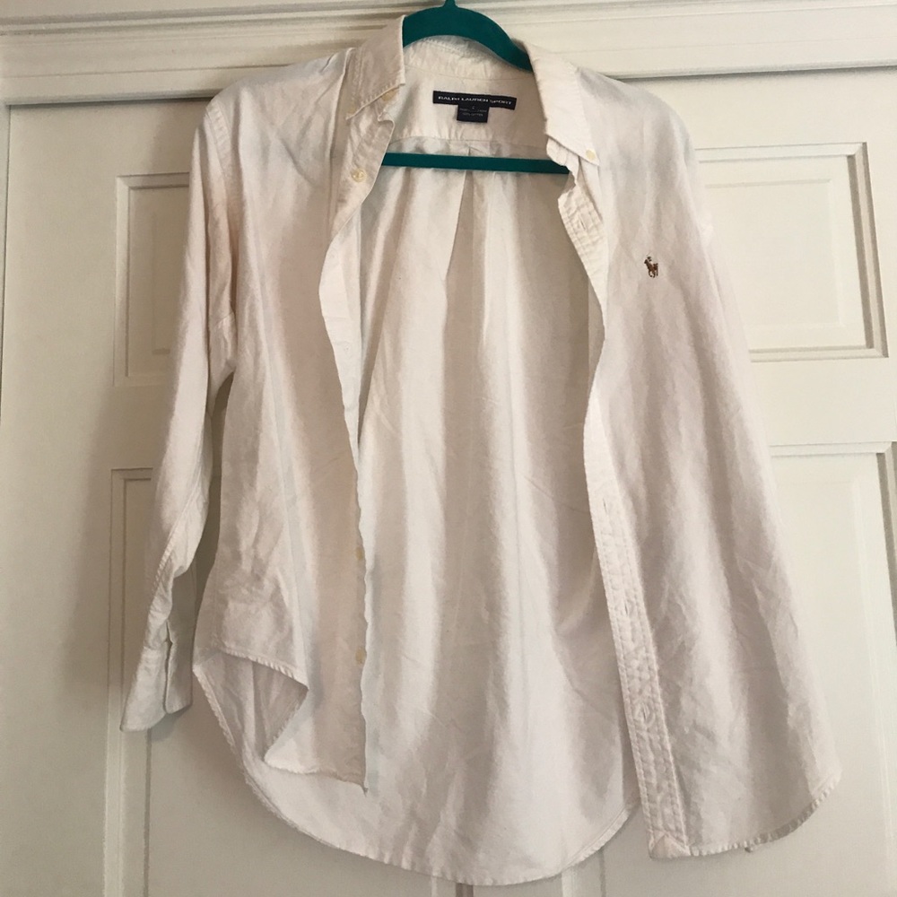 White Ralph Lauren Button Up