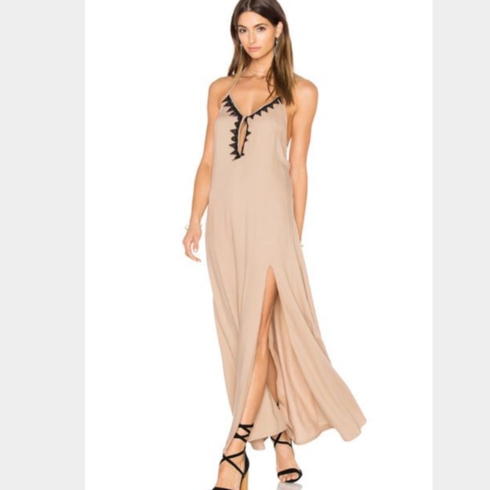 NWT Revolve Aila Blue tan cutout dress size Small