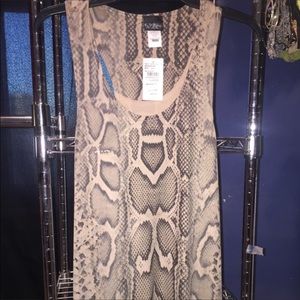 Snake print bke tank