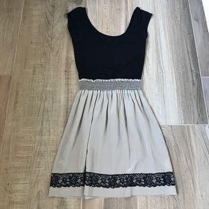 chiffon short sleeve dress
