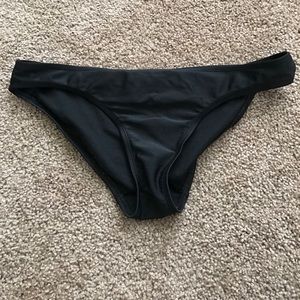 Plain black bikini bottoms
