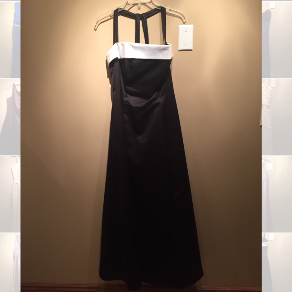 Prom dress black/white