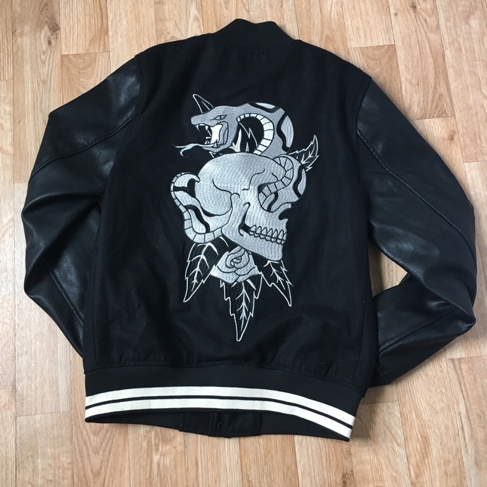Embroidered American Traditional Varsity Jacket