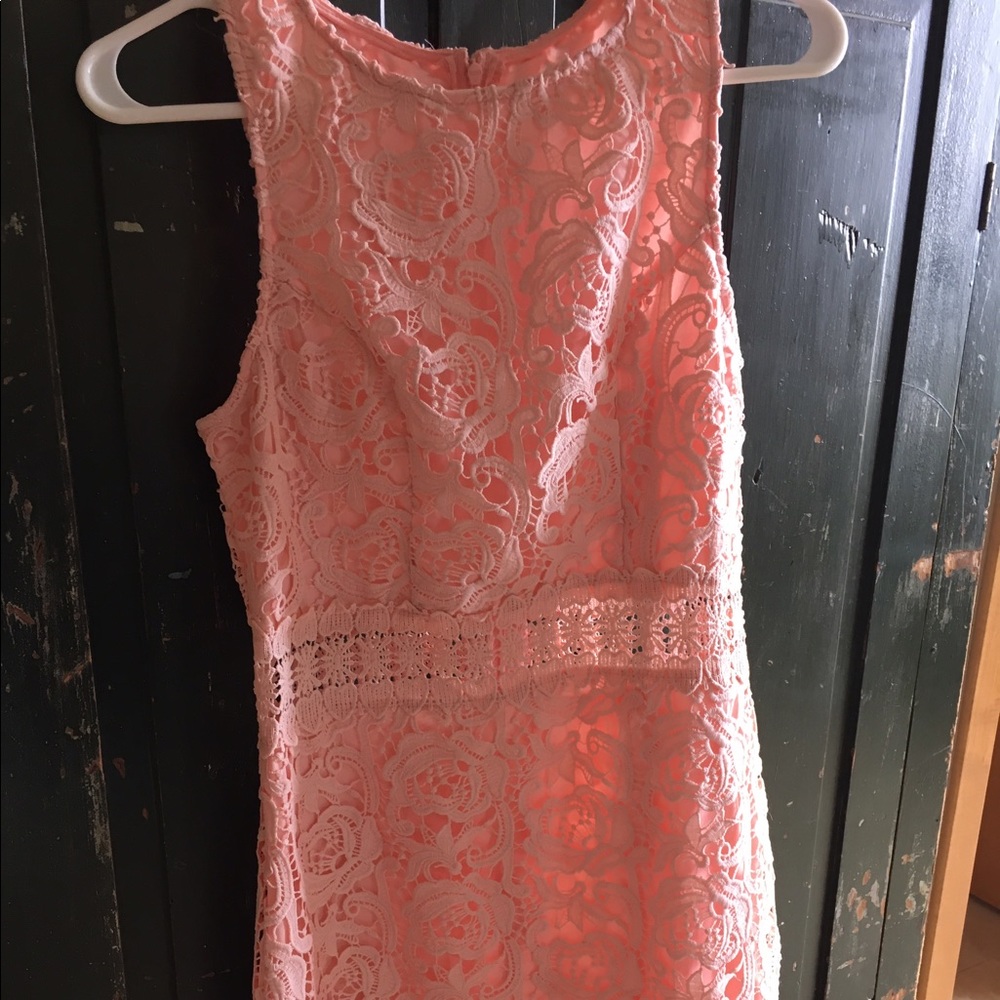 Eyelet Peach Dress