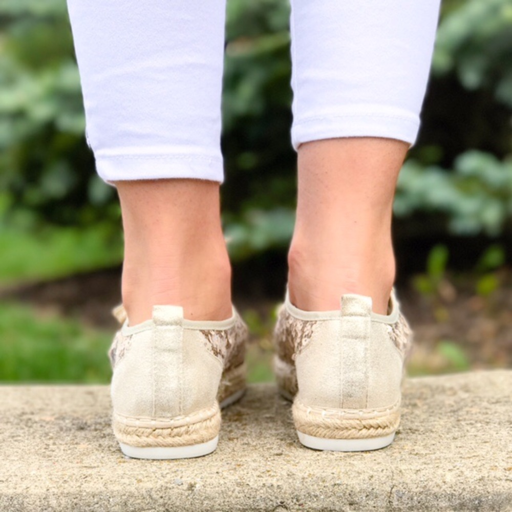 🌸 Sequin Espadrille Sneakers - Picture 3 of 5