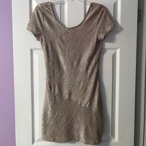 Free People Gold Bodycon