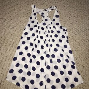 Polka dot tank top