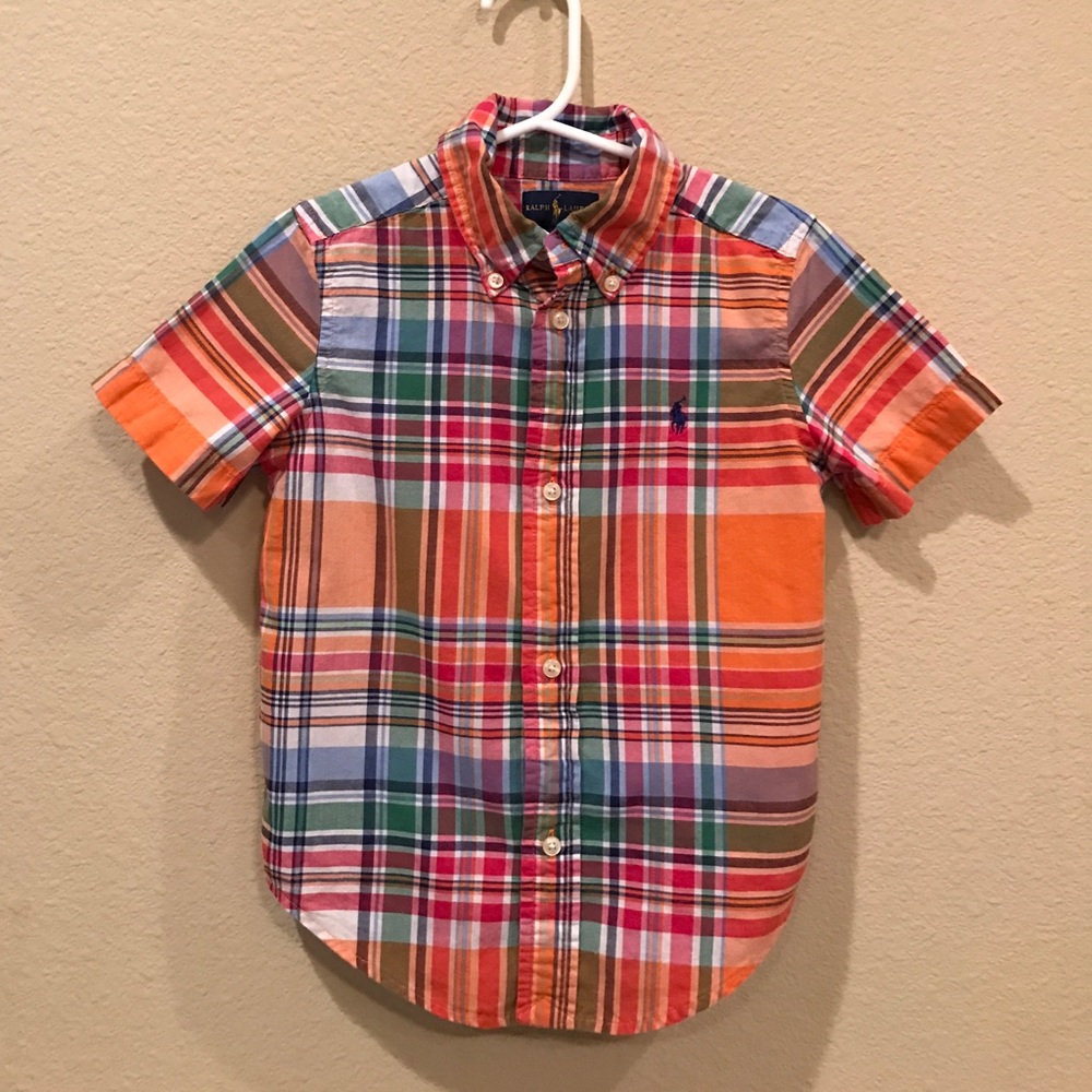 Polo button down short sleeve shirt