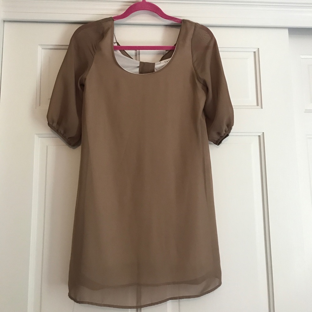 Tan Boww Dress Small