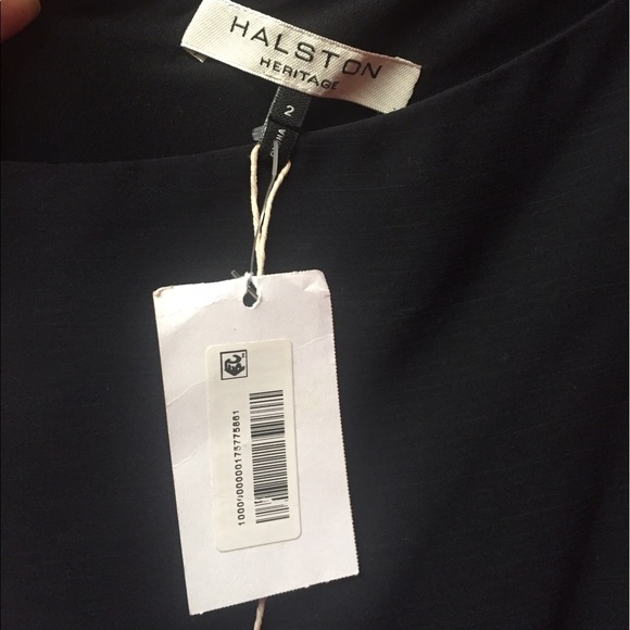 SOLD!!! HALSTON Crinkle Ombre One-Shoulder Dress - Picture 3 of 6