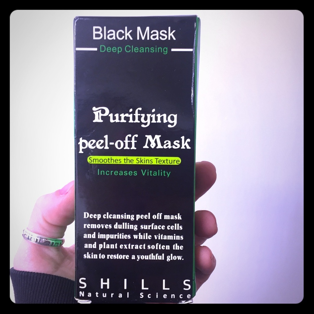 Coal face cleansing mask