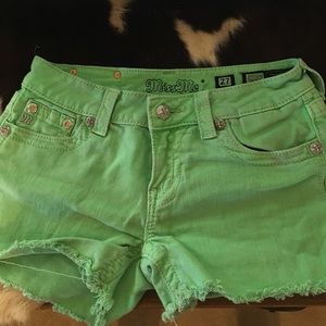 Miss Me Shorts (lime Green)