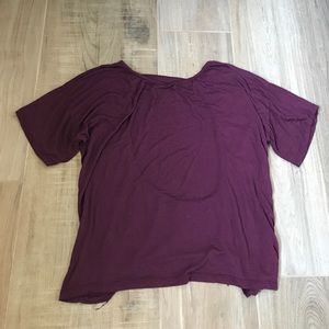 Purple short sleeve tee