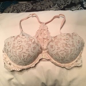Nude lace slight push up bra VS